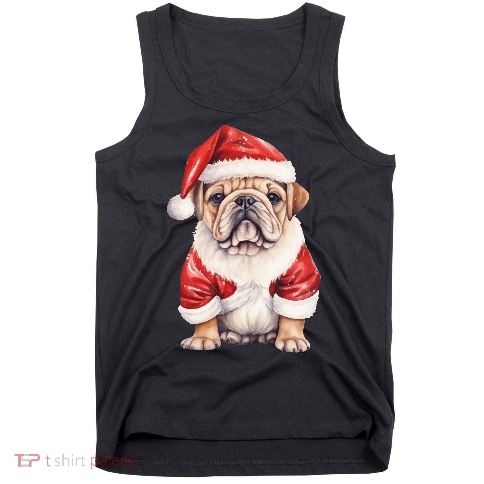 Christmas Pug Dog Cute Holiday Tank Top