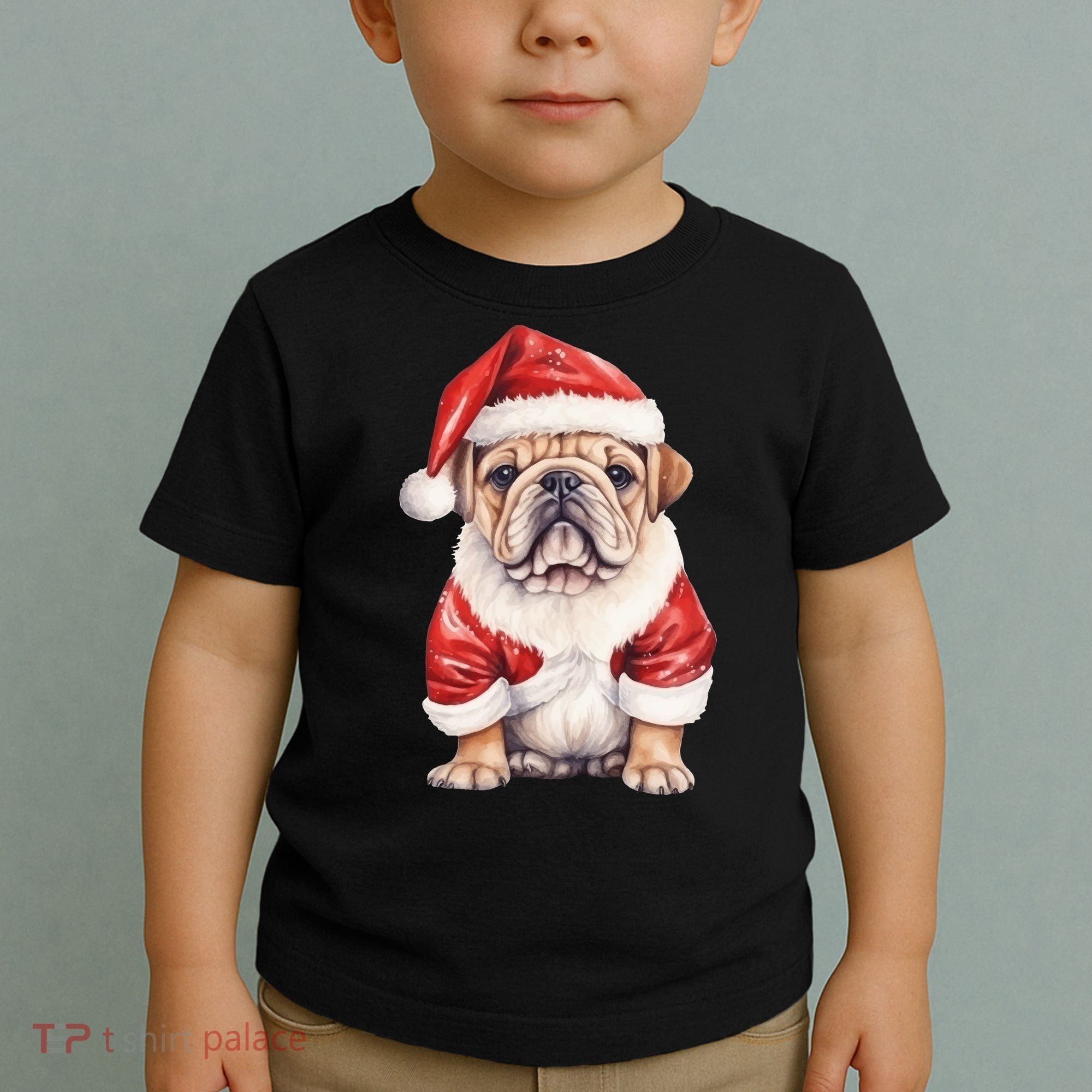 Christmas Pug Dog Cute Holiday Toddler T-Shirt
