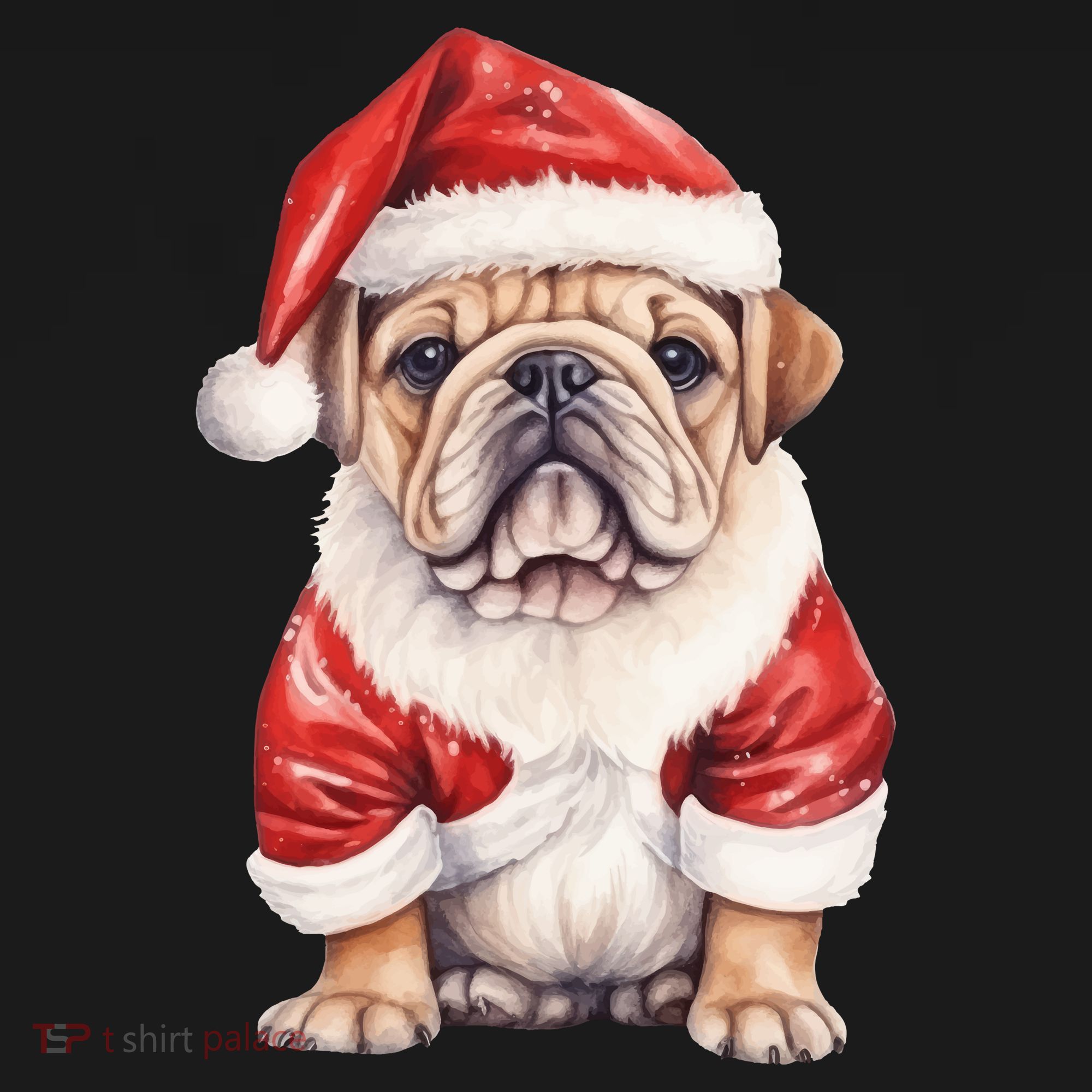 Christmas Pug Dog Cute Holiday Tote Bag