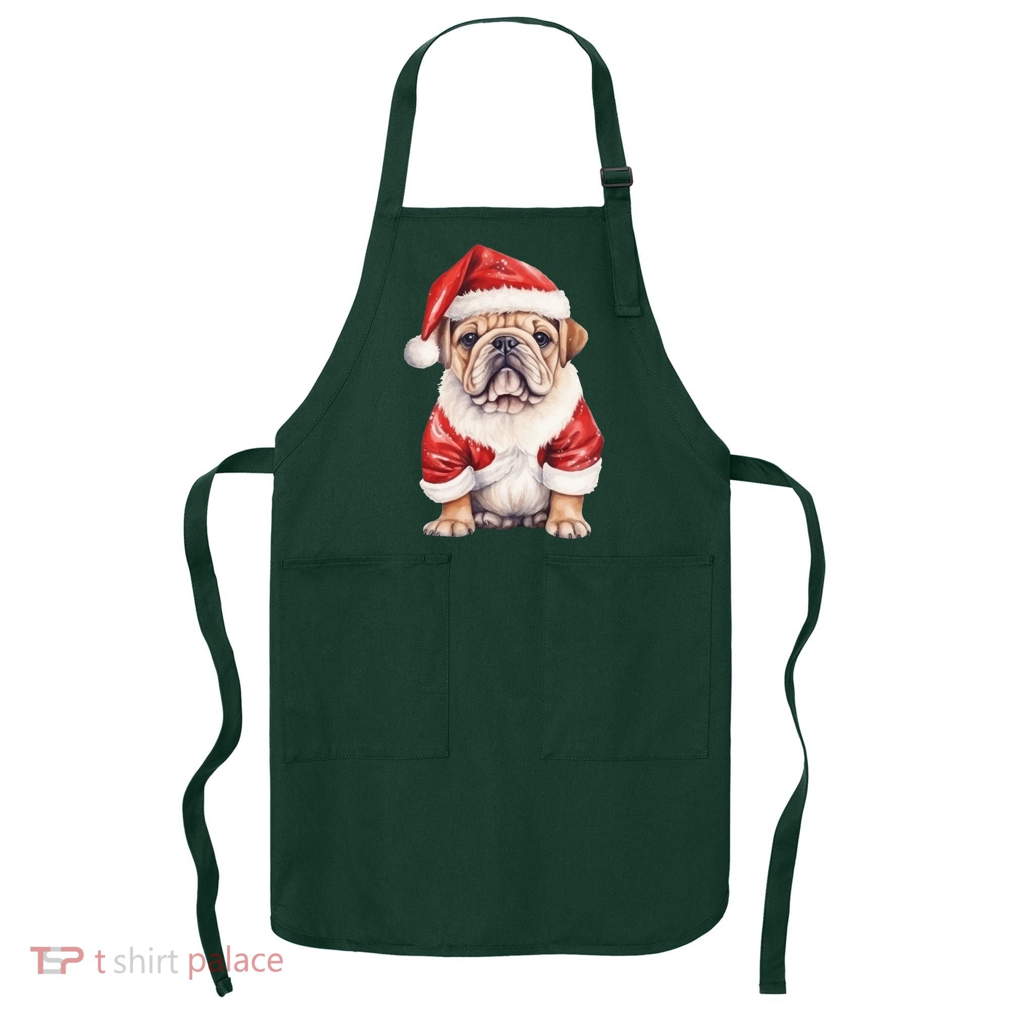 Christmas Pug Dog Cute Holiday Apron
