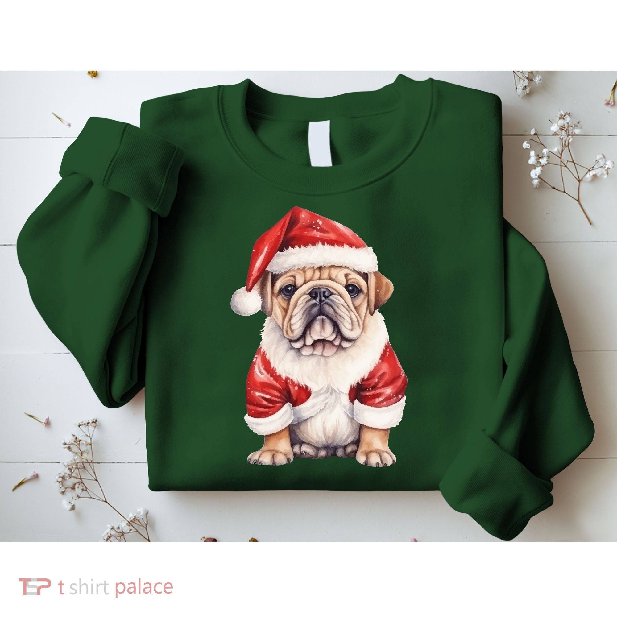 Christmas Pug Dog Cute Holiday Sweatshirt