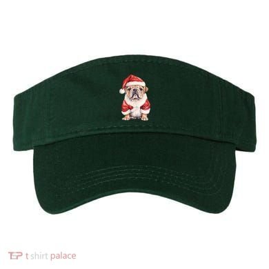 Christmas Pug Dog Cute Holiday Visor