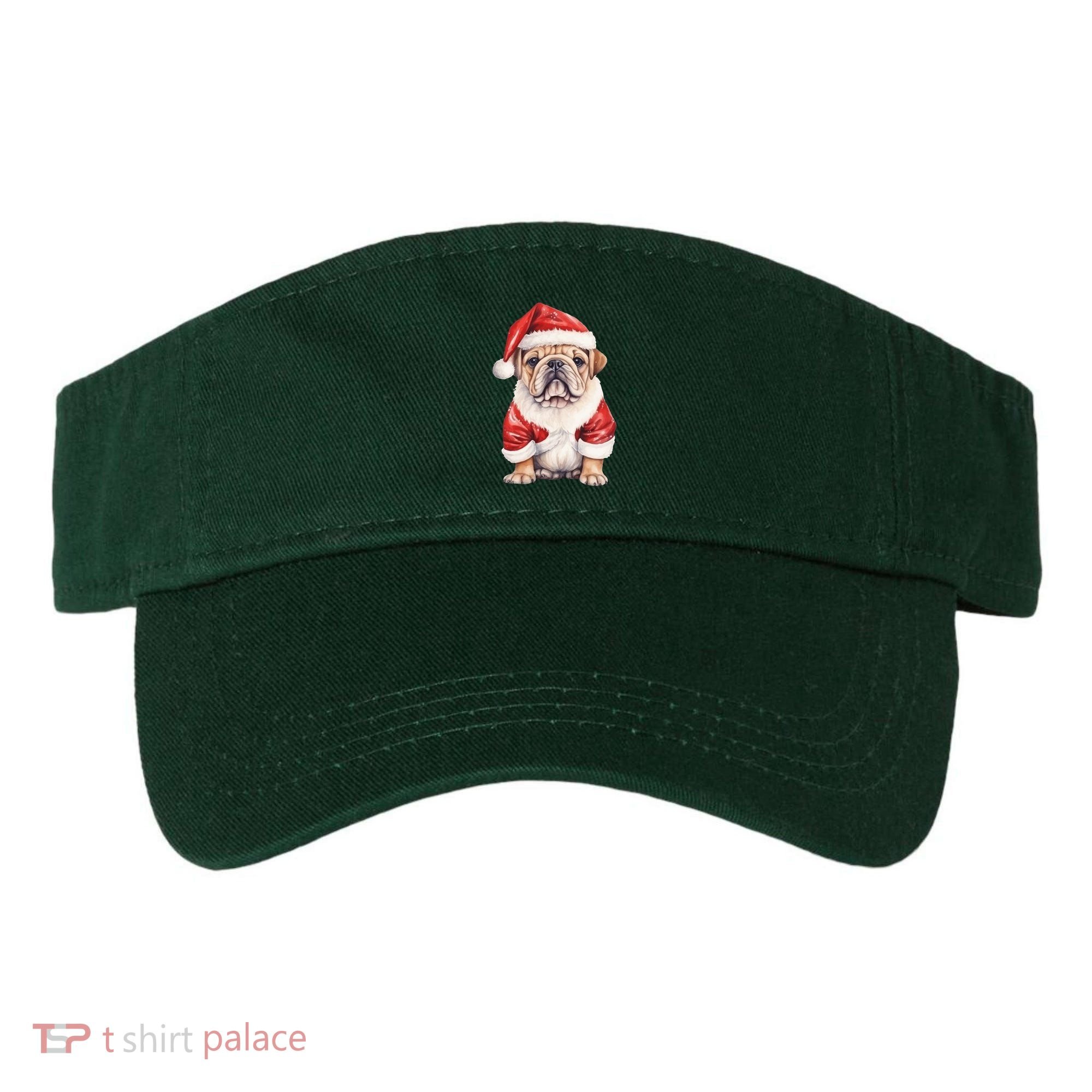 Christmas Pug Dog Cute Holiday Visor