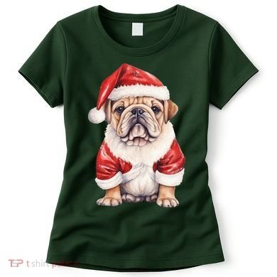Christmas Pug Dog Cute Holiday Women's T-Shirt