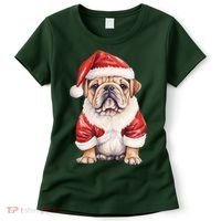 Christmas Pug Dog Cute Holiday Women's T-Shirt thumb 0