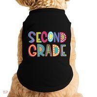 Cute Polka Dot Second Grade 2nd Grade School Teacher Doggie Tank thumb 0