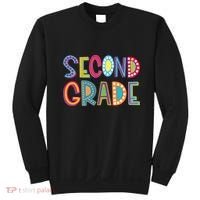 Cute Polka Dot Second Grade 2nd Grade School Teacher Sweatshirt thumb 0