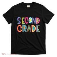 Cute Polka Dot Second Grade 2nd Grade School Teacher T-Shirt thumb 0