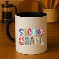 Cute Polka Dot Second Grade 2nd Grade School Teacher Coffee Mug thumb 4