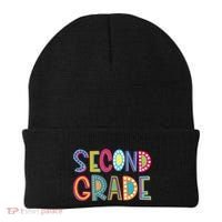 Cute Polka Dot Second Grade 2nd Grade School Teacher Beanie thumb 0