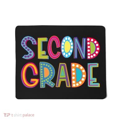 Cute Polka Dot Second Grade 2nd Grade School Teacher Mousepad