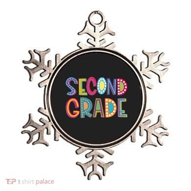 Cute Polka Dot Second Grade 2nd Grade School Teacher Ornament