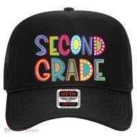 Cute Polka Dot Second Grade 2nd Grade School Teacher Hat thumb 0