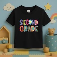 Cute Polka Dot Second Grade 2nd Grade School Teacher Toddler T-Shirt thumb 3