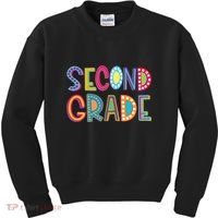 Cute Polka Dot Second Grade 2nd Grade School Teacher Kids Sweatshirt thumb 0