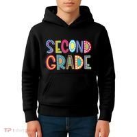 Cute Polka Dot Second Grade 2nd Grade School Teacher Kids Hoodie thumb 4