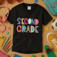 Cute Polka Dot Second Grade 2nd Grade School Teacher Kids T-Shirt thumb 3