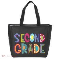 Cute Polka Dot Second Grade 2nd Grade School Teacher Tote Bag thumb 0
