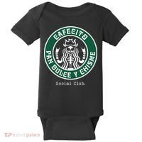 Cafecito Pan Dulce Y Chisme Mexicana Social Club Baby Bodysuit thumb 0