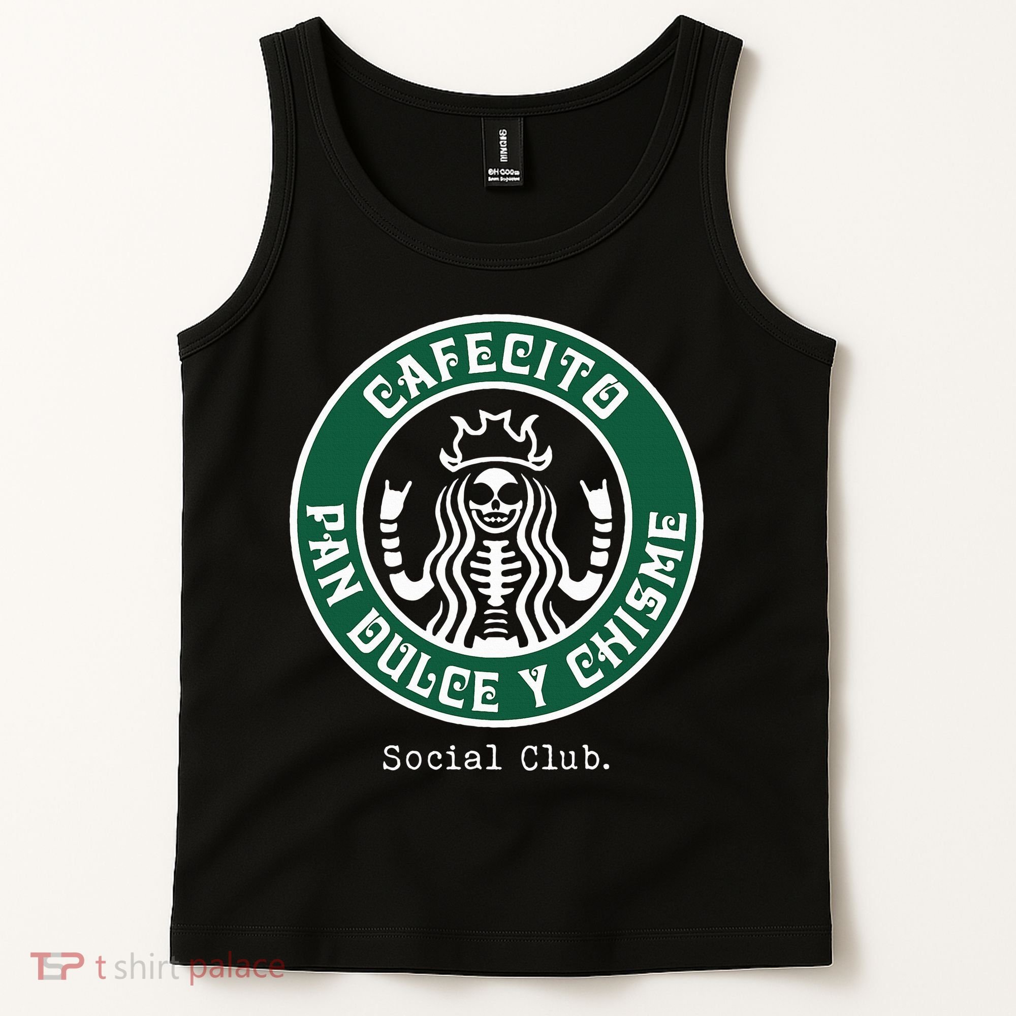Cafecito Pan Dulce Y Chisme Mexicana Social Club Tank Top