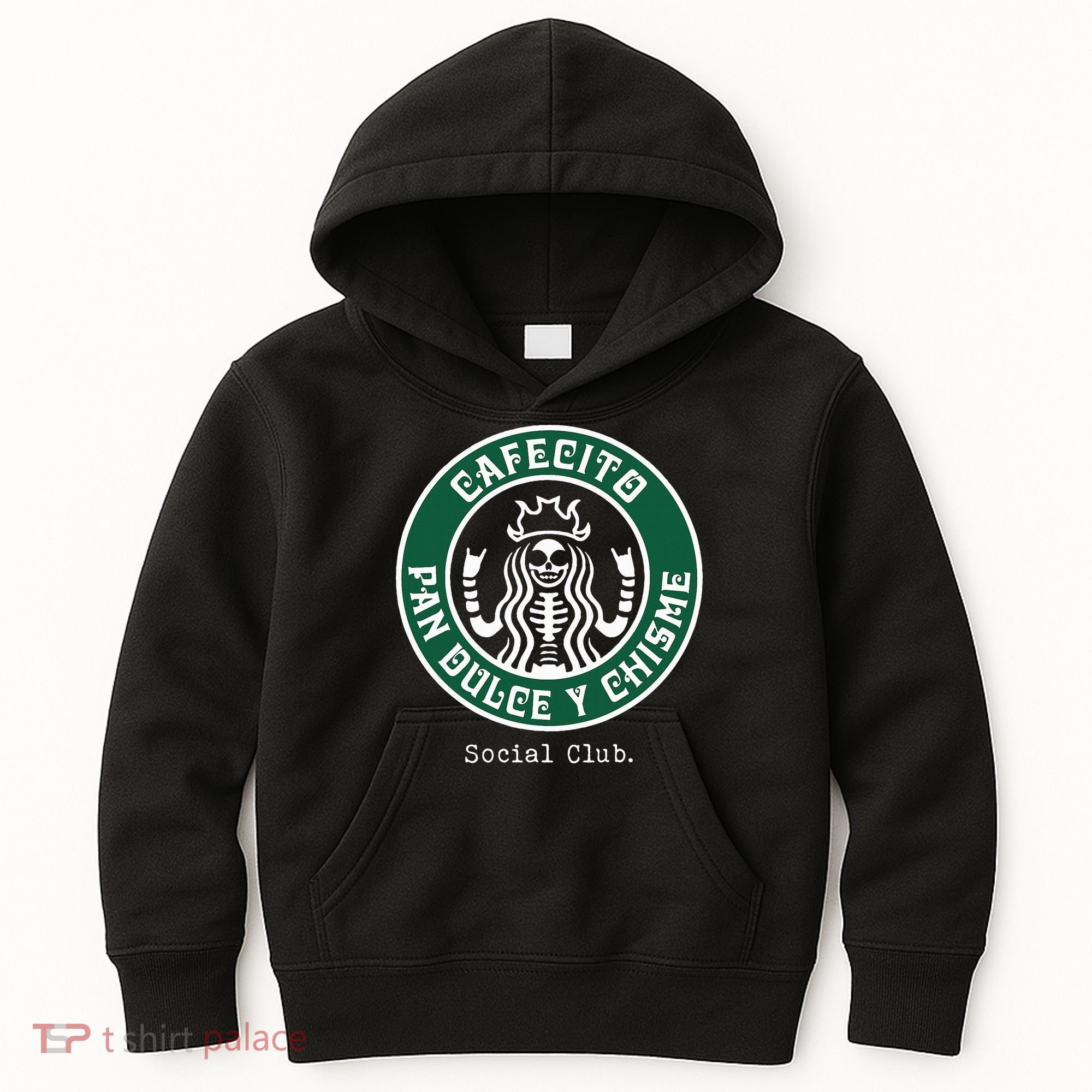 Cafecito Pan Dulce Y Chisme Mexicana Social Club Kids Hoodie