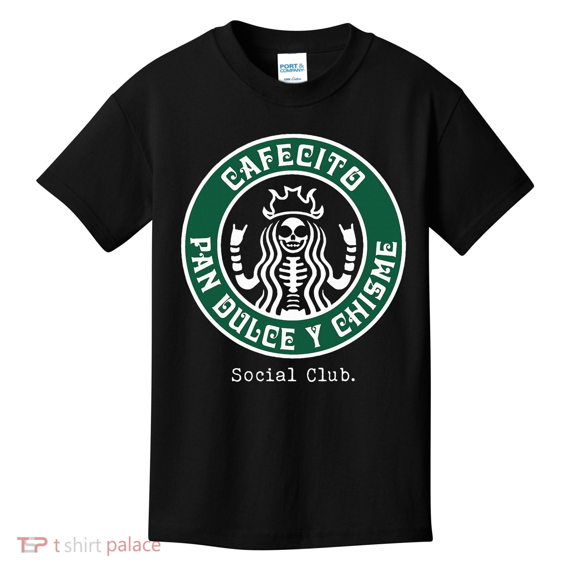 Cafecito Pan Dulce Y Chisme Mexicana Social Club Kids T-Shirt