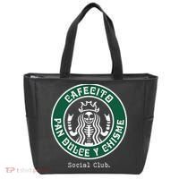 Cafecito Pan Dulce Y Chisme Mexicana Social Club Tote Bag thumb 0