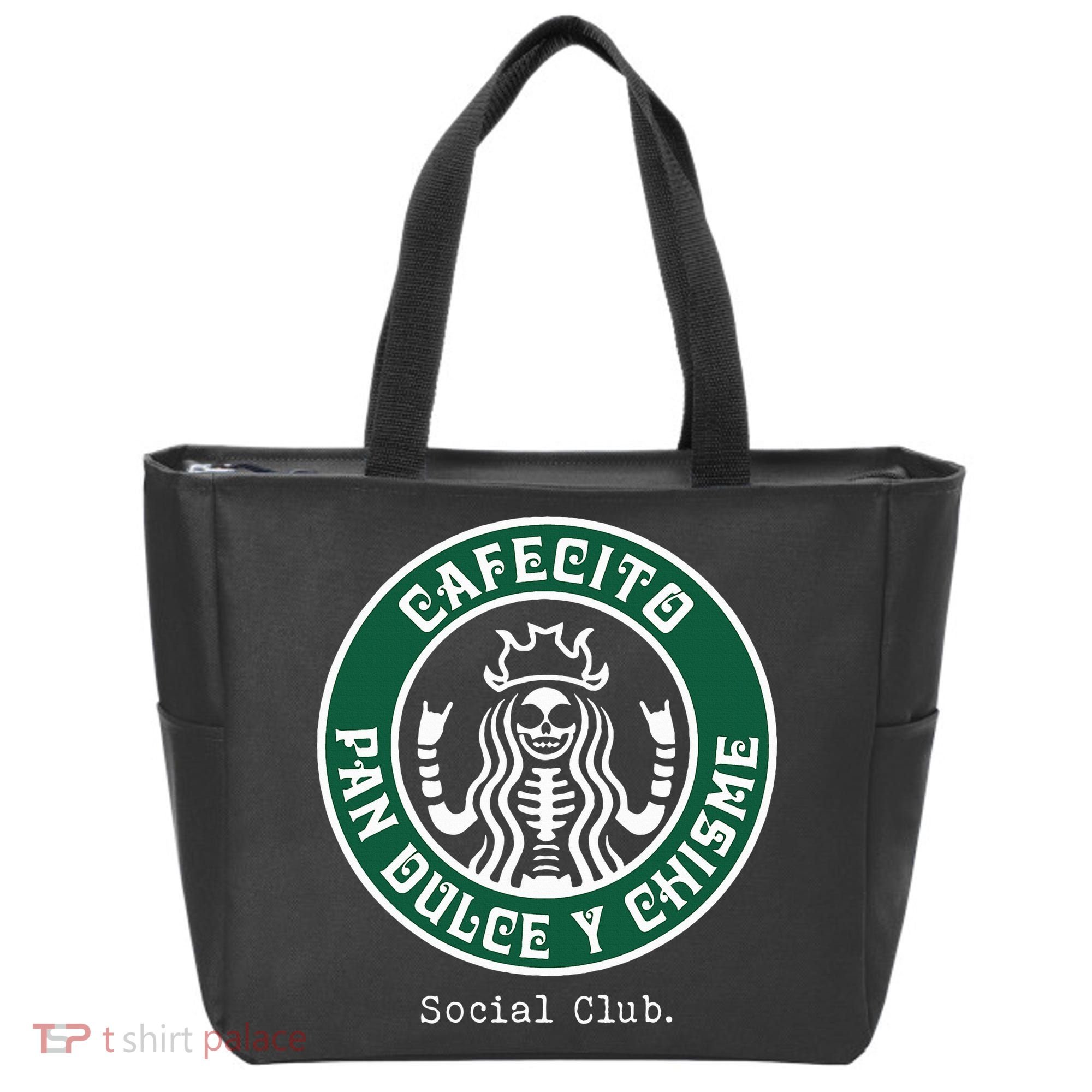 Cafecito Pan Dulce Y Chisme Mexicana Social Club Tote Bag