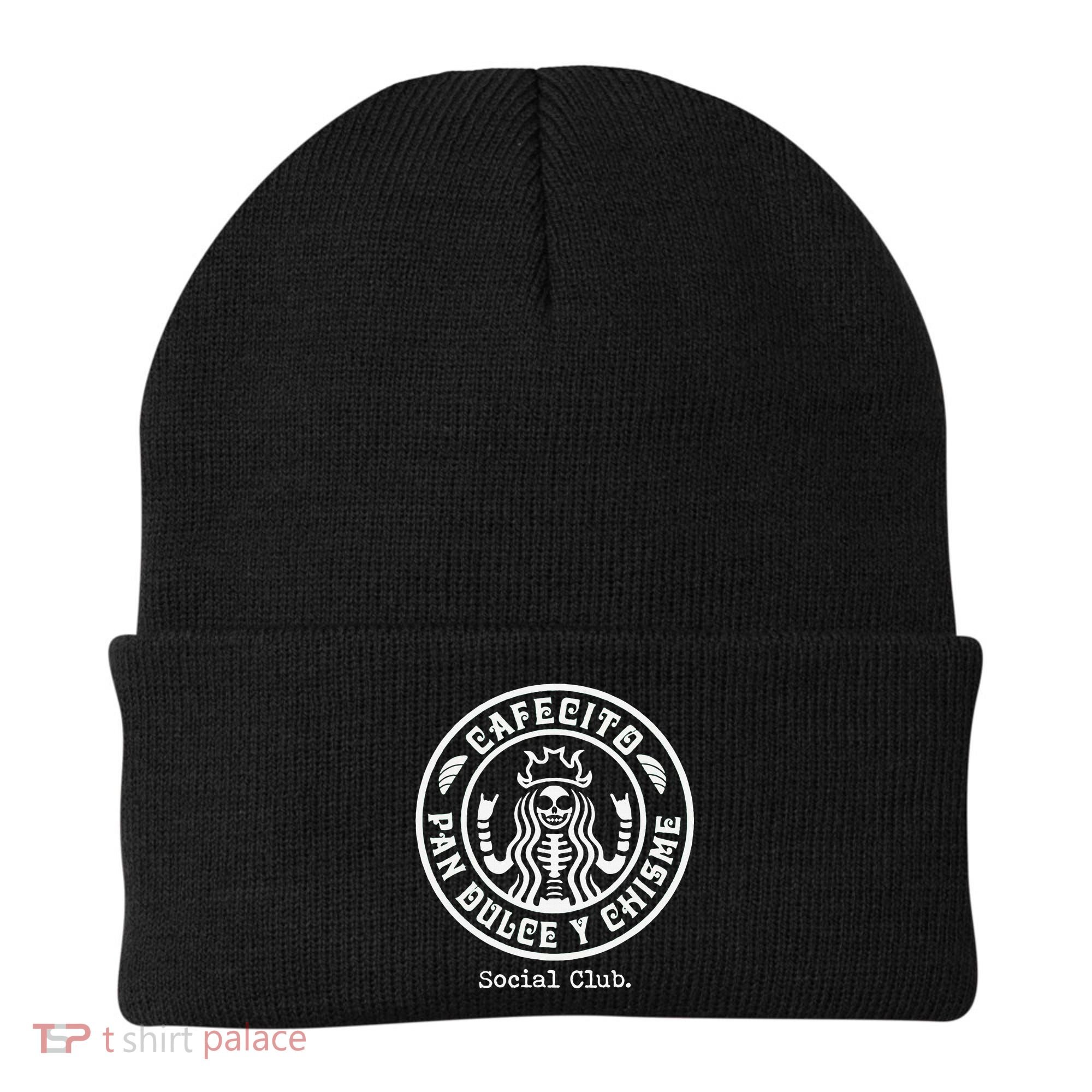 Cafecito Pan Dulce Y Chisme Mexican Latina Concha  Beanie