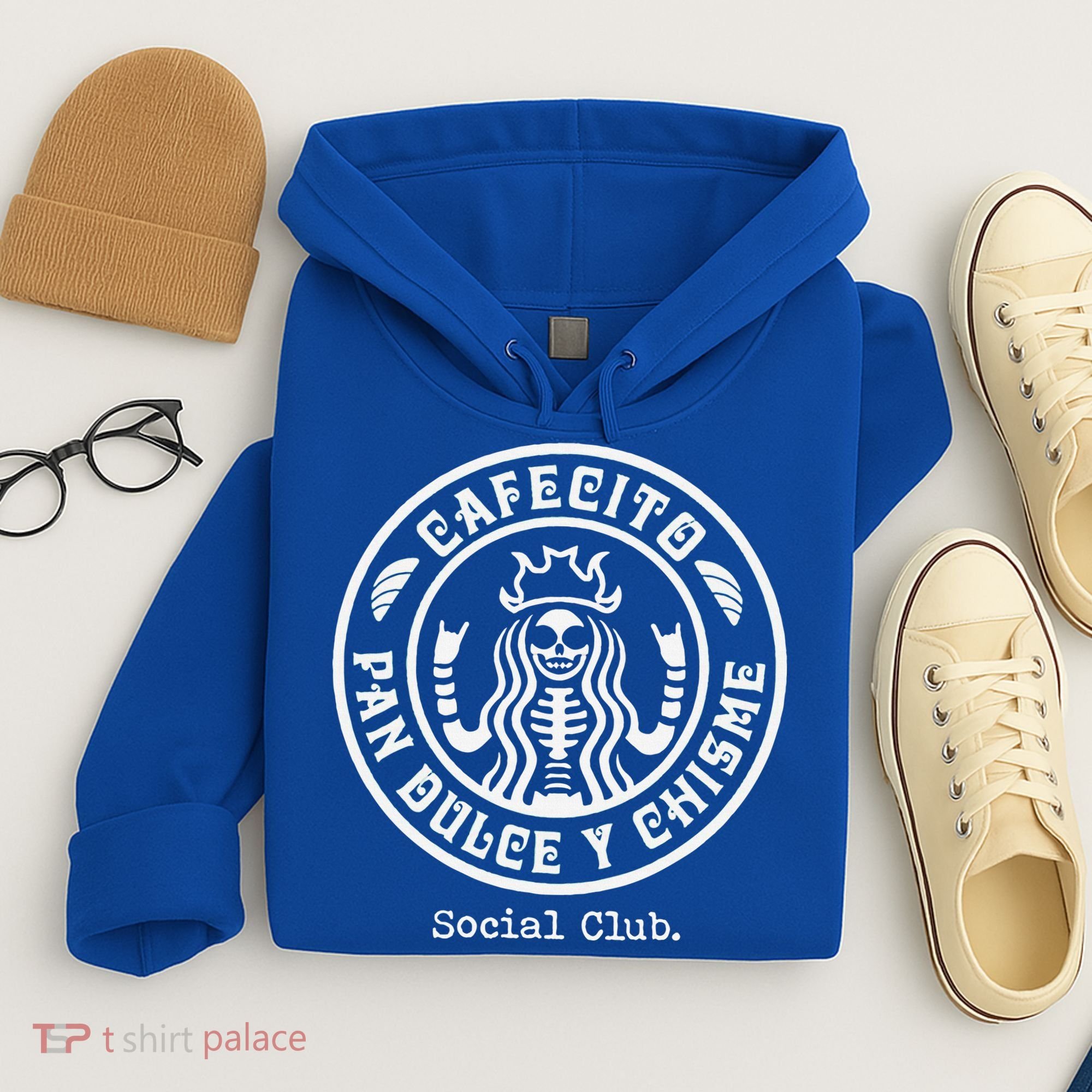 Cafecito Pan Dulce Y Chisme Mexican Latina Concha  Hoodie