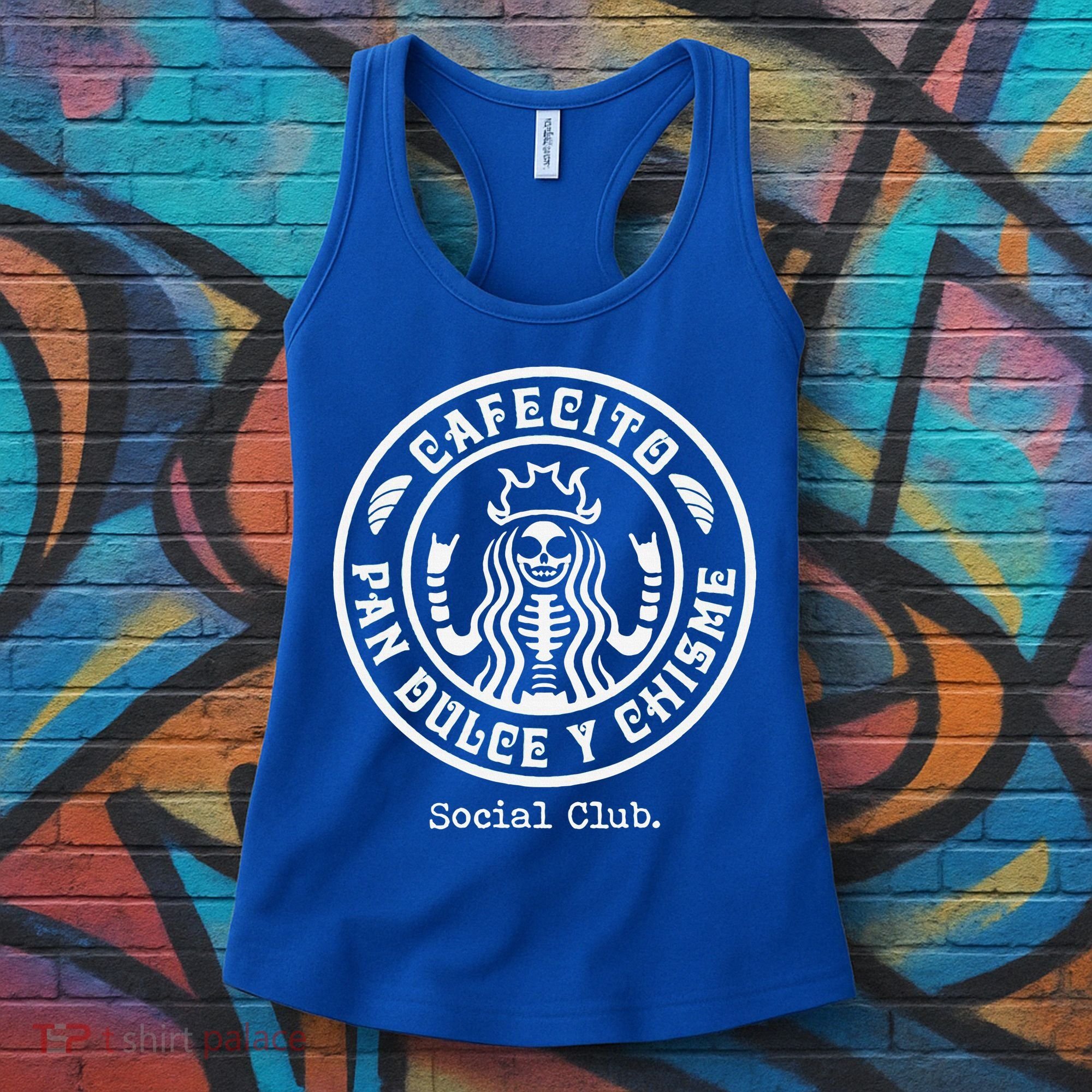 Cafecito Pan Dulce Y Chisme Mexican Latina Concha  Women's Tank Top