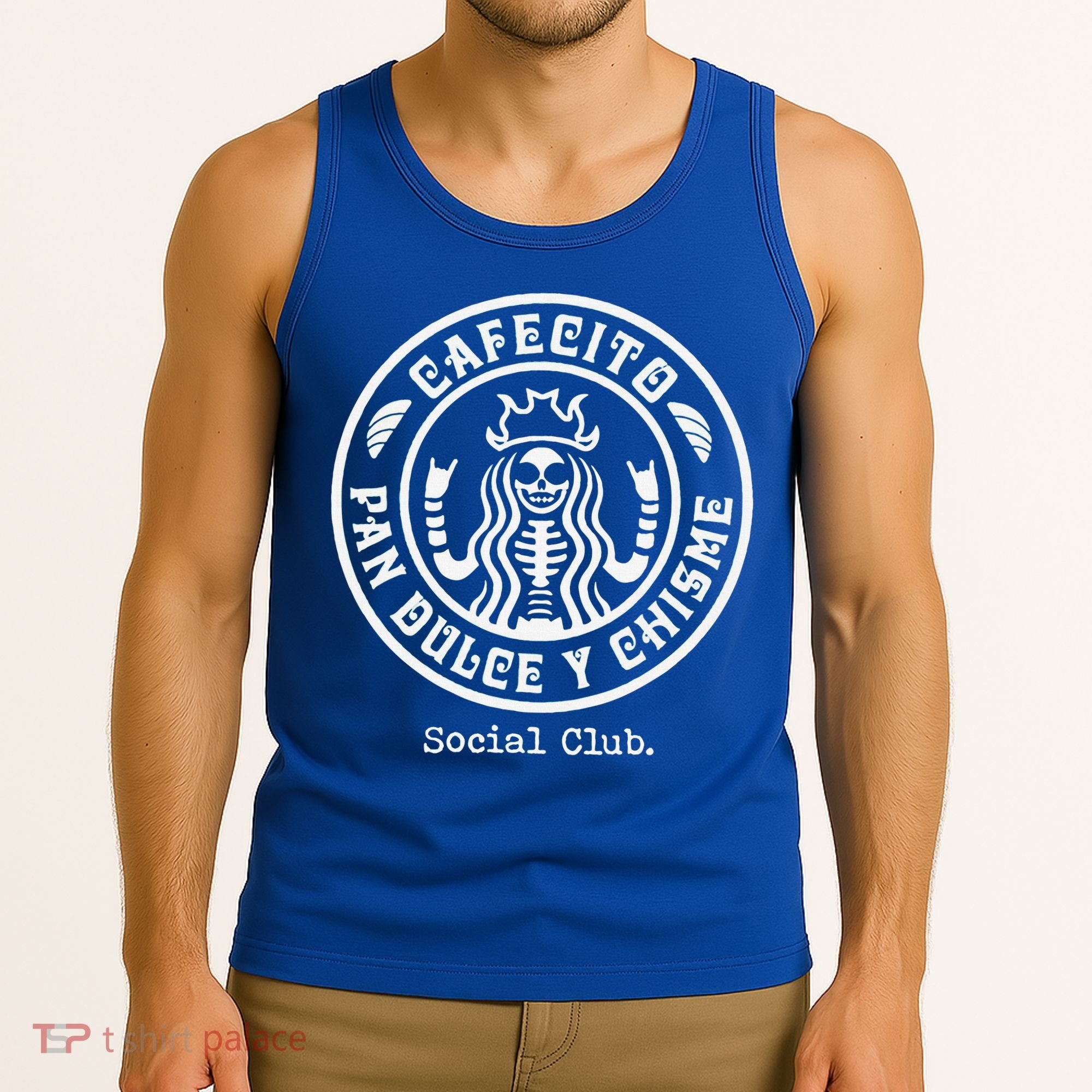 Cafecito Pan Dulce Y Chisme Mexican Latina Concha  Tank Top