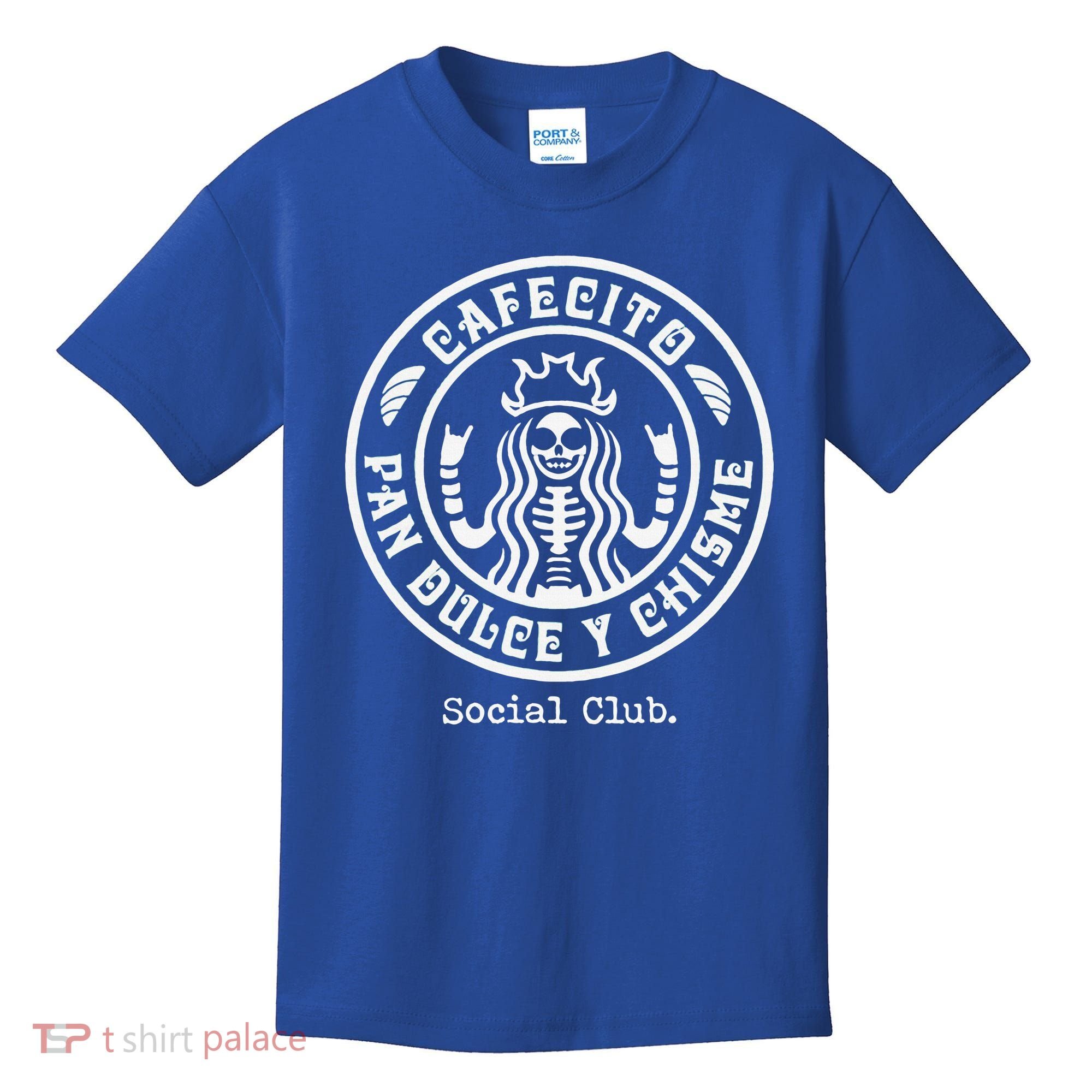 Cafecito Pan Dulce Y Chisme Mexican Latina Concha  Kids T-Shirt