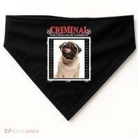 Custom Photo Dog Criminal For Stealing My Sandwich USA-Made Doggie Bandana thumb 0