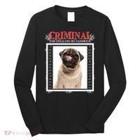 Custom Photo Dog Criminal For Stealing My Sandwich Long Sleeve Shirt thumb 0