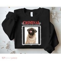 Custom Photo Dog Criminal For Stealing My Sandwich Sweatshirt thumb 2