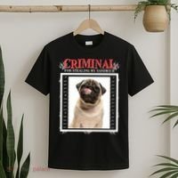 Custom Photo Dog Criminal For Stealing My Sandwich T-Shirt thumb 2