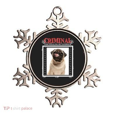 Custom Photo Dog Criminal For Stealing My Sandwich Ornament