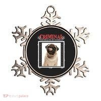 Custom Photo Dog Criminal For Stealing My Sandwich Ornament thumb 0