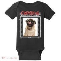 Custom Photo Dog Criminal For Stealing My Sandwich Baby Bodysuit thumb 0