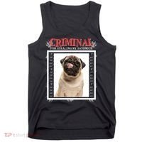 Custom Photo Dog Criminal For Stealing My Sandwich Tank Top thumb 0