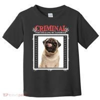 Custom Photo Dog Criminal For Stealing My Sandwich Toddler T-Shirt thumb 0