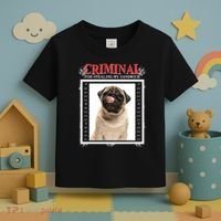 Custom Photo Dog Criminal For Stealing My Sandwich Toddler T-Shirt thumb 3