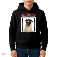 Custom Photo Dog Criminal For Stealing My Sandwich Kids Hoodie thumb 4
