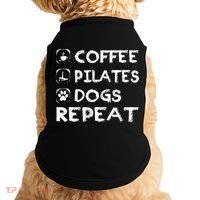 Coffee Pilates Dogs Repeat Funny Pilates Gift Doggie Tank thumb 0