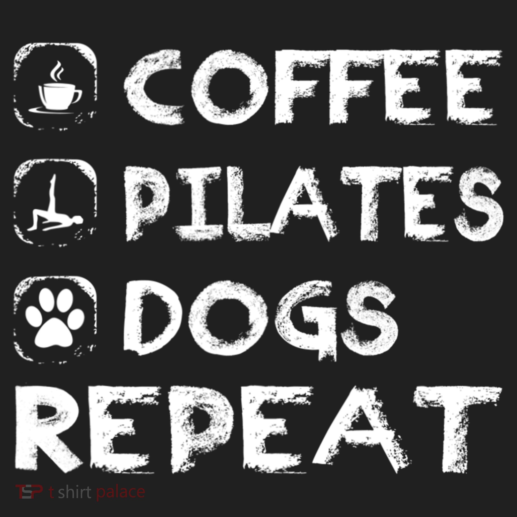 Coffee Pilates Dogs Repeat Funny Pilates Gift Beanie
