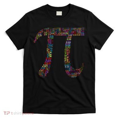 Colorful Pi Date Math T-Shirt