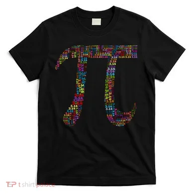 Colorful Pi Date Math T-Shirt