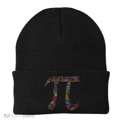 Colorful Pi Date Math Beanie