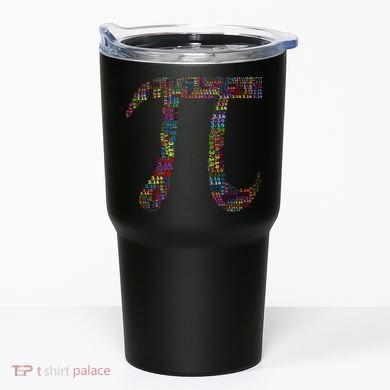 Colorful Pi Date Math Tumbler